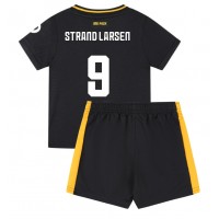 Camiseta Wolves Jorgen Strand Larsen #9 Segunda Equipación Replica 2024-25 para niños mangas cortas (+ Pantalones cortos)